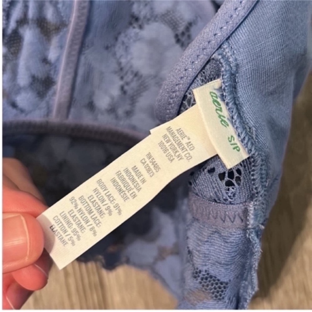 🇺🇸Firm Price🇺🇸 Aerie Wild Side Lace Padded Plunge Bralette - Picture 8 of 9